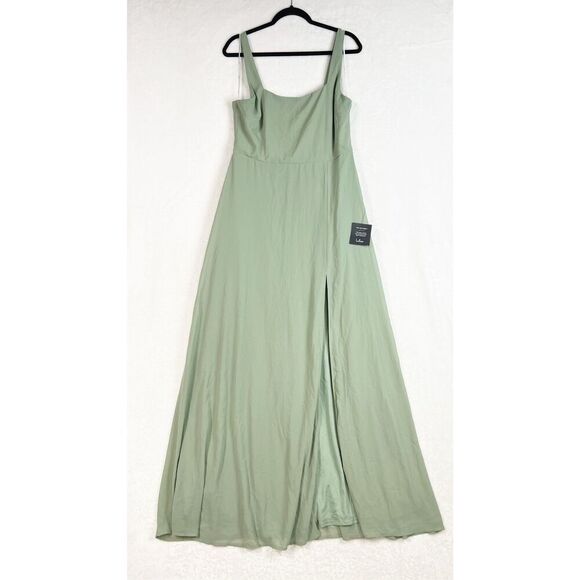Lulus Remarkable Arrival Sage Brush Sleeveless Maxi Dress Size XL NWT - Picture 6 of 10